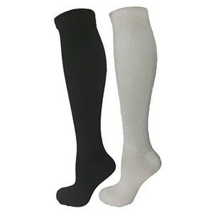 Black & White 2 Pair Small/Medium Ladies Compressi